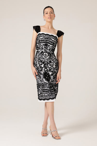 Sacha Drake - Pica Pica Dress - Black White Ribbon