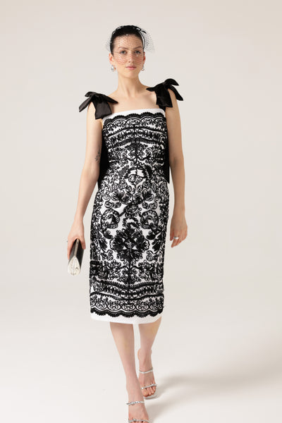 Sacha Drake - Pica Pica Dress - Black White Ribbon