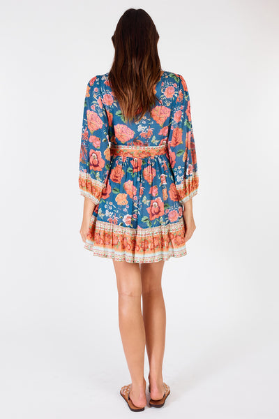 Rubyyaya - Mexican Flower Mini Dress - Multi