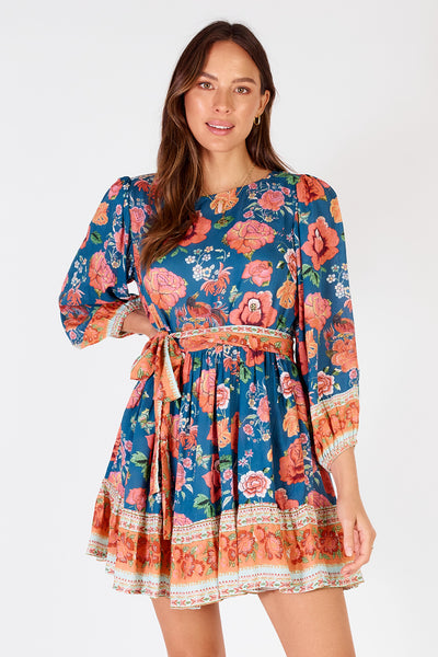 Rubyyaya - Mexican Flower Mini Dress - Multi