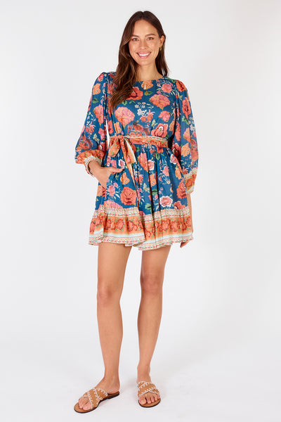 Rubyyaya - Mexican Flower Mini Dress - Multi