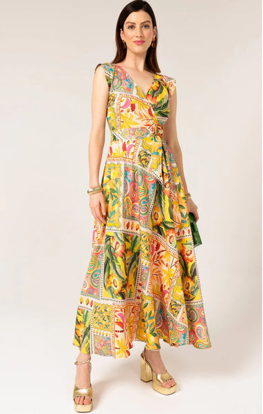 Sacha Drake - Canary Maxi Wrap Dress - Mango Paisley Tile