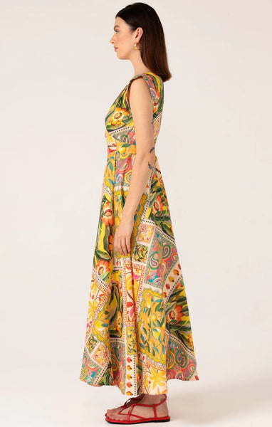 Sacha Drake - Canary Maxi Wrap Dress - Mango Paisley Tile