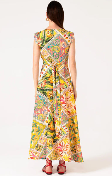 Sacha Drake - Canary Maxi Wrap Dress - Mango Paisley Tile