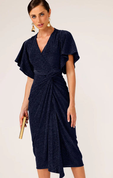 Sacha Drake - The Emporium Dress - Navy Lurex