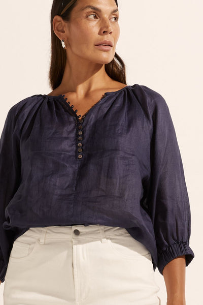 Zoe Kratzmann - Imbue Top - Indigo