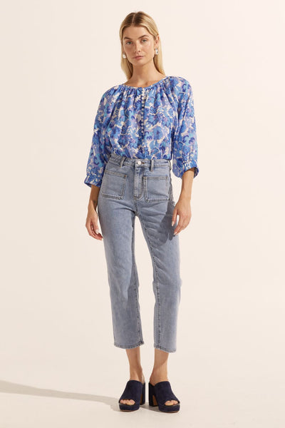 Zoe Kratzmann - Imbue Top - Pacific Floral